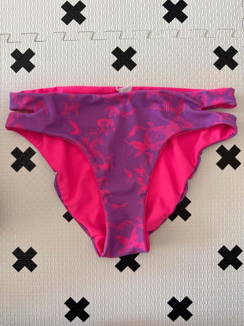 Bright Pink & Purple Swim Bottoms